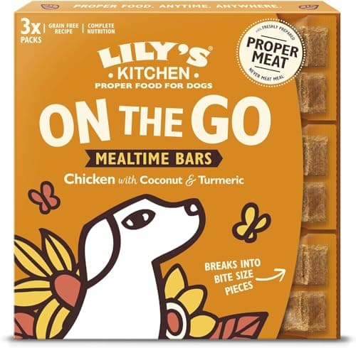 Image of Lily's Kitchen Made with Natural Ingredients Chicken on the Go Bar for Dogs (3 x 40 g)