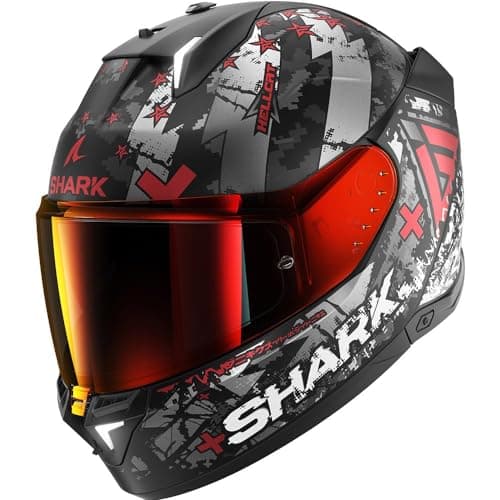 Image of Shark Skwal i3 Hellcat Helmet, black matt/red, S (55/56)