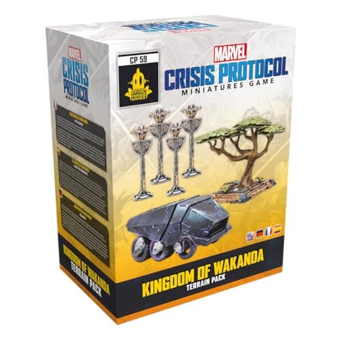 Image of Atomic Mass Games, Marvel: Crisis Protocol - Kingdom of Wakanda, Terrain Set Expansion, Tabletop, 2 Players, Ages 14+, 90-120 Minutes, German, Multilingual