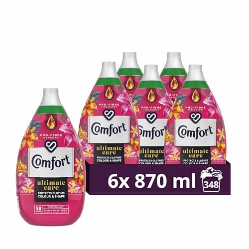 Image of Comfort Tropical Lily Fabric Conditioner 870 ml (58 washes) - Multipack of 6