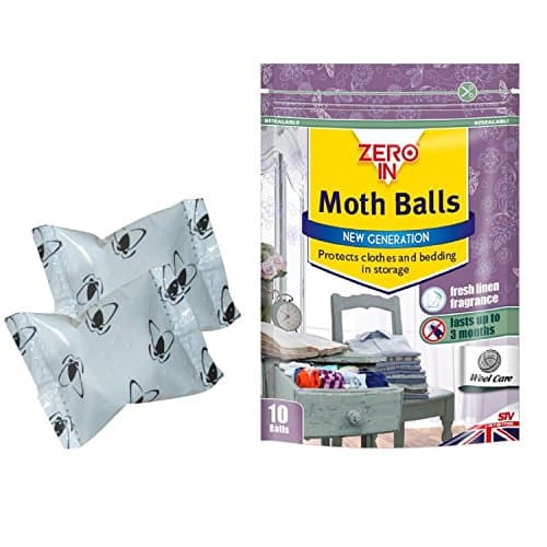 Image of 3x Zero In Cedarwood Clothes Moth Repellers (10 Rings, Effective Chemical-Free Clothing Moth and Larvae Repellent, Use Over Wardrobe Hangers in the Home)