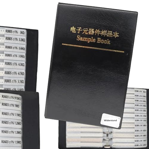 Image of DollaTek 1% 0805 SMD Resistor Assorted Folder (0 ohm-10M ohm) 170value x 50pcs = 8500pcs sample book