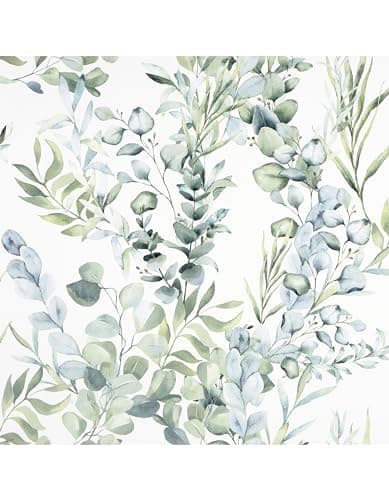 Image of Arthouse | Tranquil Green Leaves Wallpaper | Watercolour Botanical Design for Living Room or Bedroom | Easy Paste The Paper Method | Greenery Inspired | Feature Wall or Full Room Decor | 1005 x 53cm