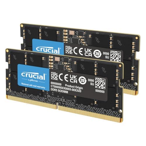 Image of Crucial RAM 16GB Kit (2x8GB) DDR5 5200MHz (or 4800MHz) Laptop Memory CT2K8G52C42S5
