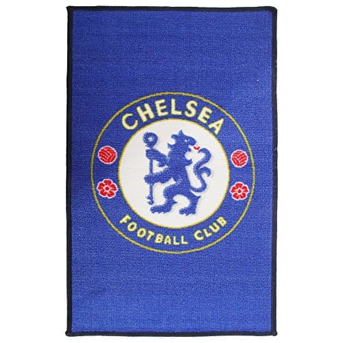 Image of Chelsea FC Official Printed Football Crest Rug (One Size) (Blue)