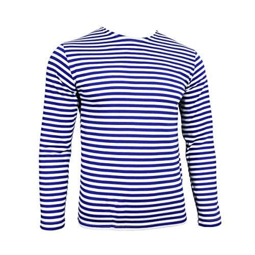 Image of Epic Militaria Russian Paratrooper T-Shirt - Blue Stripes Long Sleeve (Large - 42 inch)