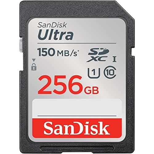 Image of SanDisk 256GB Ultra SDXC Card, SD Card, Memory Card With Up To 150 MB/s Read Speeds, For Entry Level And Mid-range Compact Camera's, Full HD Video, UHS-I, Class 10, U1