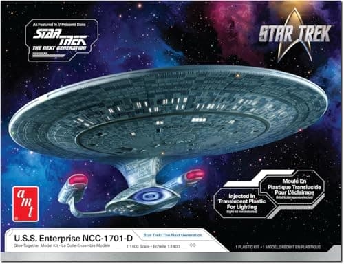 Image of AMT Star Trek: The Next Generation U.S.S. Enterprise NCC-1701-D 1:1400 Scale Model Kit
