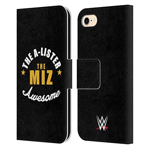 Image of Head Case Designs Officially Licensed WWE The Miz A-Lister Superstars 6 Leather Wallet Case Compatible With Apple iPhone 7/8 / SE 2020 & 2022