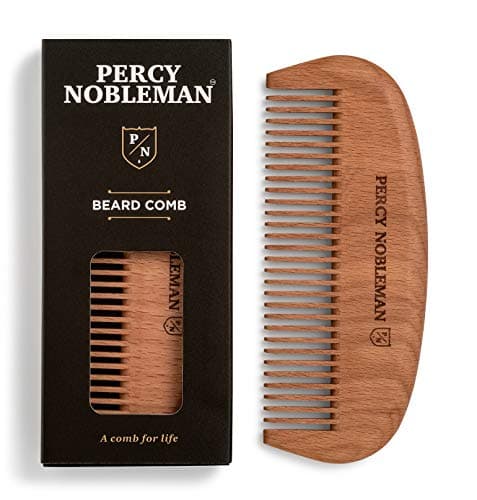 Image of Percy Nobleman Wooden Beard Comb by Percy Nobleman