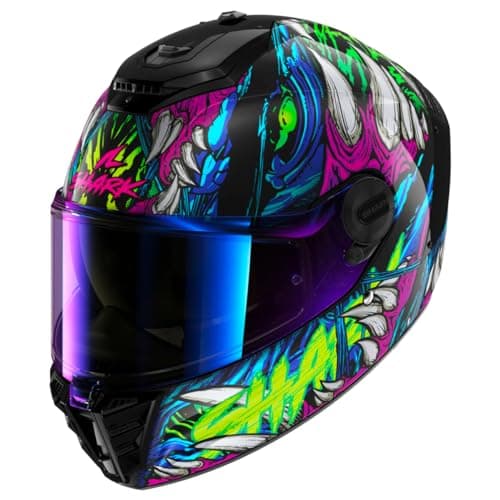 Image of Shark Spartan RS Shaytan Helmet, black/green/blue, L (59/60)