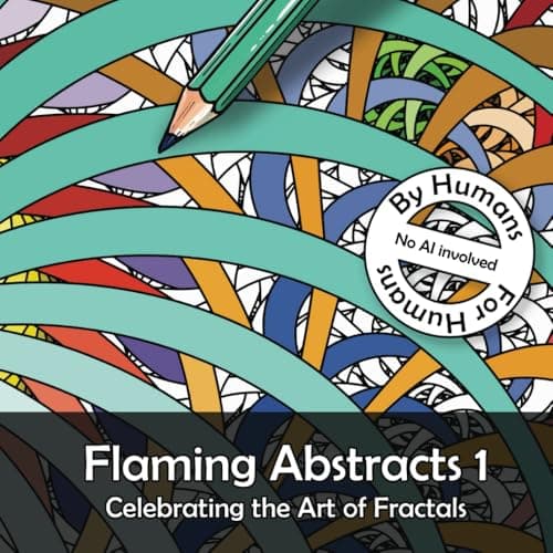 Image of Abstract Flames: Celebrating the Art of Fractals (Coloring Books)