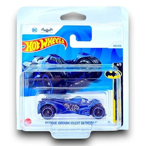 Image of Hot Wheels Batman: Arkham Knight Batmobile (Metallic Dark Blue) 4/5 Batman - 2024-149/250 (Short Card) - includes a KLAS Car Keeper Protector Case - HTD85