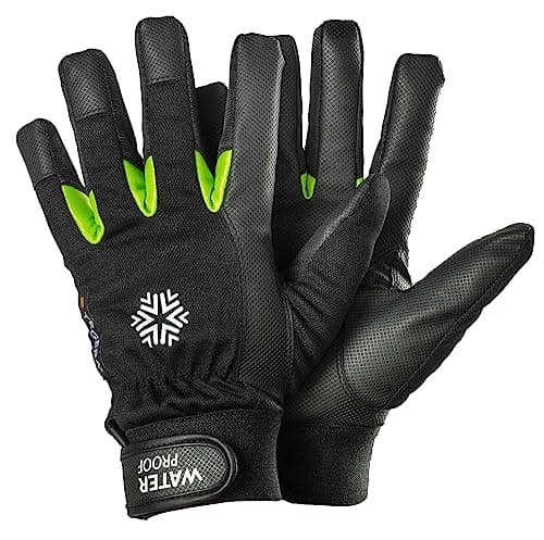 Image of Ejendals 517-11 Size 11 "Tegera 517" Synthetic Leather Glove - Black/Green