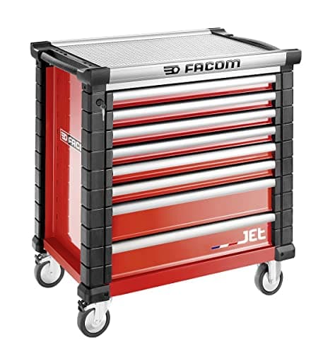 Image of Facom Jet.8M4A - Jet Trolley with 8 Drawers - 4 Modules per Drawer - Workshop Trolley with Wheels - Maximum Load 210 kg