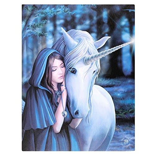 Image of Anne Stokes Solace Multicoloured 19x25cm Canvas