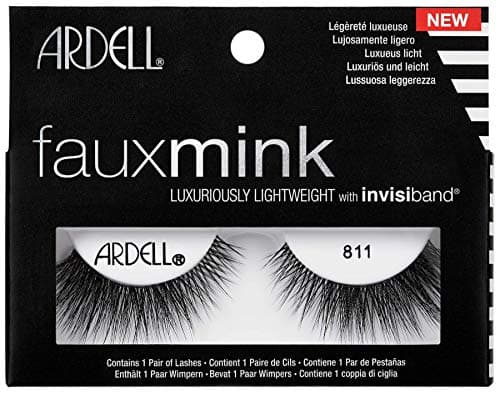 Image of Ardell Faux Mink 811 False Eyelashes, Medium Volume and Length, Vegan Friendly, 1 Pair (Pack of 1)