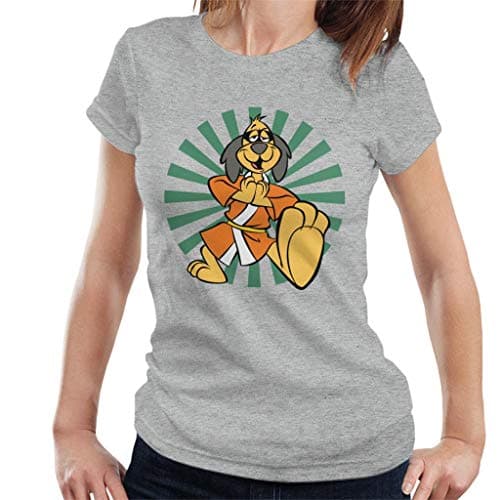 Image of Cloud City 7 Kung Fu Master Hong Kong Phooey Women's T-Shirt Heather Grey