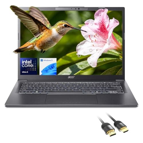 Image of Acer Aspire 14" FHD Touchscreen Laptop, Intel Core Ultra 5 226V, Intel ARC 130V, 16GB DDR5 RAM, 2TB SSD, AI Copilot+ Business Laptop PC, Win 11 Home, Wi-Fi 6E, PDG HDMI Cable, US Version KB