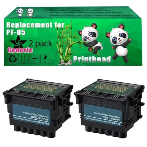 Image of Replacement PF-05 Printhead Compatible for Canon imagePROGRAF IPF 6300 IPF 6300S IPF 6350 IPF 6400 Printers, Up to 20000 Pages, Vivid Colors, Contains Chip (2-Pack Black)