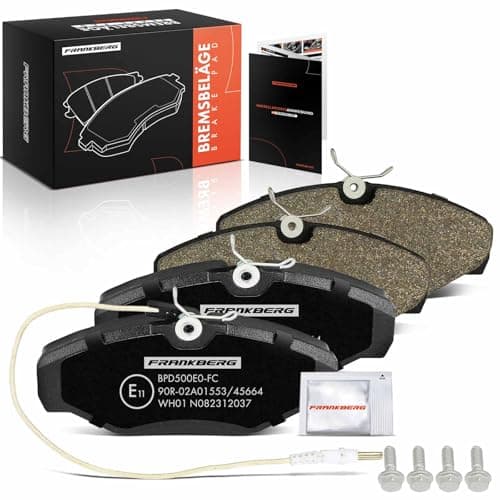 Image of Frankberg Brake Pad Set incl. 4x Pads Front Compatible with Vivaro Box X83 Trafic II Bus JL Vivaro A Platform/Chassis X83 Primastar Replace# 6025371279