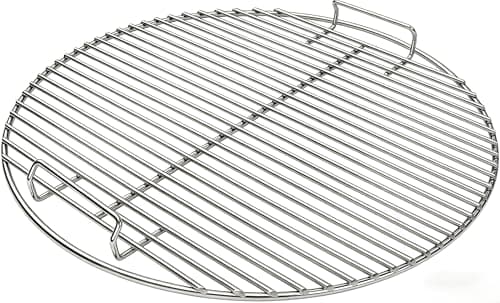 Image of ibanbanla 7432 44.5cm Round Cooking Grate for Weber Charcoal Grills 47cm, Weber One-Touch, Bar-B-Kettle, Smokey Mountain Cooker Smoker, Pit Boss, Jumbo Joe, Kettle - Stainless Steel Grill Grate