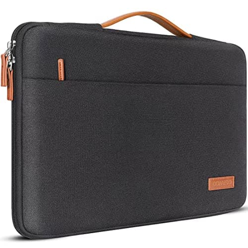 Image of DOMISO 13.3 inch Laptop Case Sleeve Protective Cover Compatible with 14 inch MacBook Pro M4 M3 M2/MacBook Pro Max,13-13.3 inch Dell,Lenovo, HP,Waterproof Computer Cases Bag with Handle,Black