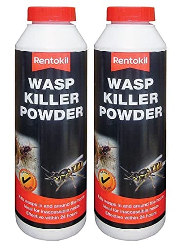 Image of Rentokil Wasp Nest Killer Powder Wasps Nests in & Around The Home Fast Action 300g UKDD® (Pack of 2)