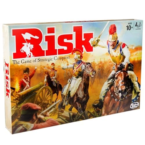 Image of Hasbro Gaming RISK Strategy Board Game (Updated Figures Edition), Global Domination Tactics for Families & Adults, 2–5 Players, Ages 10+, Strategic Play, Perfect Game Night Pick For Families