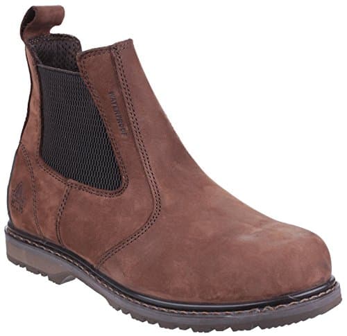 Image of Amblers Safety Unisex AS148 Sperrin Lightweight Waterproof Pull On Dealer Safety Boot, Brown, Size UK 9