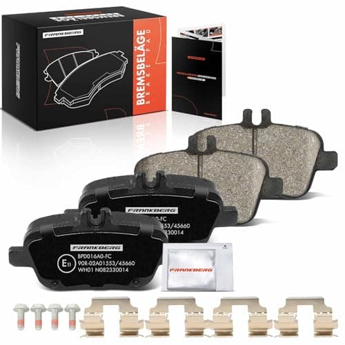 Image of Frankberg Brake Pad Set incl. 4x Pads Rear Compatible with B-Class W242 W246 GLA-Class X156 SLK R172 A-Class W176 Replace# 0064202320,A0064202320