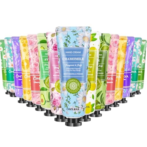 Image of Mini Hand Cream Set, 15 Pieces Christmas Gifts, Hand Care for Very Dry Cracked Hands Travel Size Moisturizer Small Care Cream Gift Set for Women Men Christmas Birthday