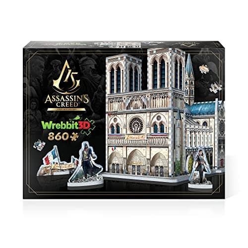 Image of Wrebbit | Assassin's Creed Unity: Notre-Dame - 860 -Piece | 3D Jigsaw Puzzle | Ages 14+ |