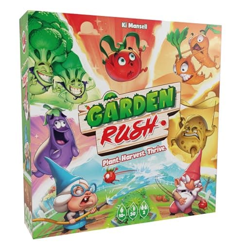 Image of Asmodee SPACE Cowboys | Garden Rush | Board Game | Ages 10+ | 2 Players | 30 Minutes Playing Time