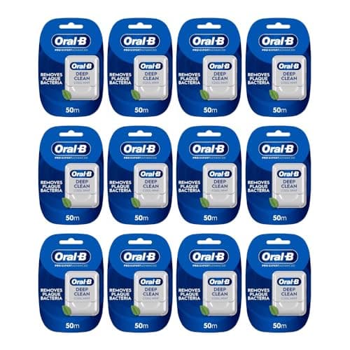 Image of Oral-B ProExpert Advanced Deep Clean Cool Mint Waxed Floss Tape (12 Packs of 50m)