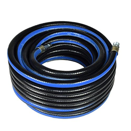 Image of 15m 50 Feet Compressor Airline Hose 10mm Internal Soft Rubber 3/8 BSP Thread