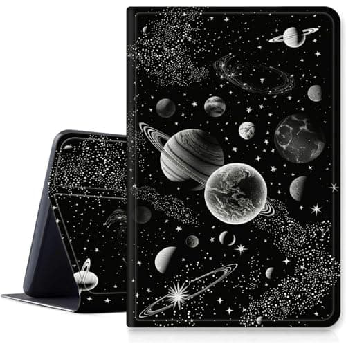 Image of Moon Space Case for Samsung Galaxy Tab A8 10.5 Inch 2022, Shockproof PU Leather Folding Stand Slim Case with Auto Sleep/Wake for Galaxy Tab A8 2022 Model SM-X200/X205/X207