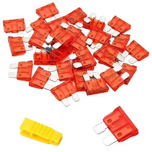 Image of Bolatus 20Pcs Car Fuses 10A Standard Blade Fuses Automotive Replacement Fuse for Caravan Motorcycle Truck RV + Fuse Puller
