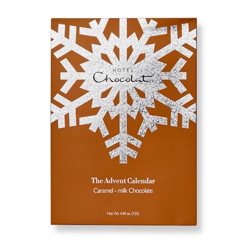 Image of Hotel Chocolat - Caramel Chocolate Advent Calendar 2025. 125g. Christmas Chocolate Gift.