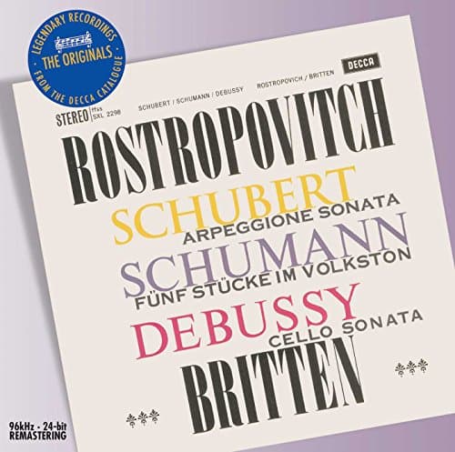 Image of Schubert/Schumann/Debussy: Works for Cello & Piano (DECCA The Originals)