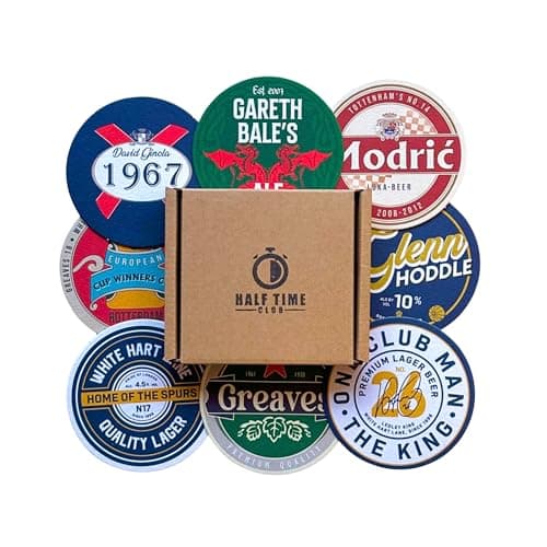Image of Tottenham Hotspurs Football Beer Mat Coasters - Perfect for a Gift or Present for Any Spurs Fan (8-Pack)