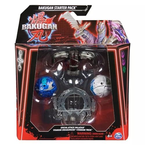 Image of Spin Master Bakugan - Special Attack Nillious, Titanium Dragonoid & Titanium Trox