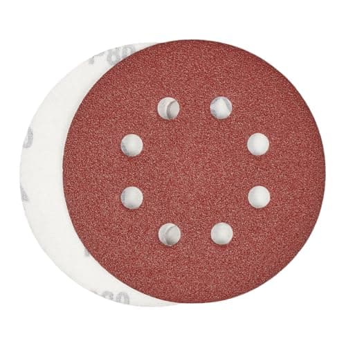 Image of Toowood 15pcs 125mm Sanding Discs, 8-Hole Dustless Hook & Loop Sandpaper, 80 Grit Professional Abrasive Discs for Orbital Sander, Woodworking and Auto Body Refinishing