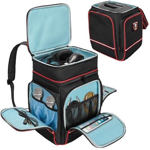 Image of FURIMETY Backpack Compatible with Bose S1 Pro Plus, Travel Bluetooth Speaker Carrying Case for Bose S1 Pro/Pro Plus, Microphone, Charger, Cable and Accessories, Black