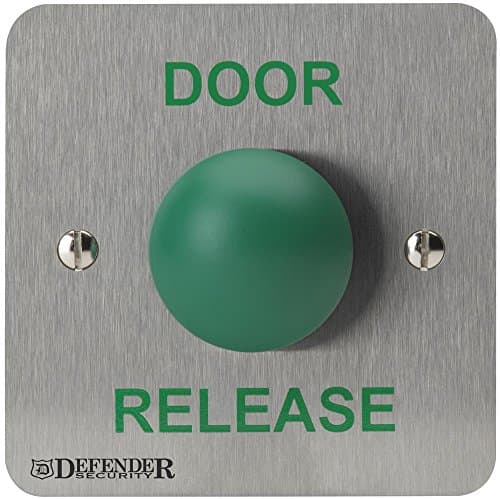 Image of DEFENDER SECURITY DEF‑0657‑1 – Green Dome Push to Exit Button (Door Release)