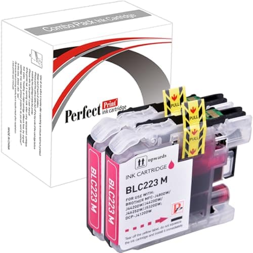 Image of 2 Magenta Compatible Ink Cartridge Replace LC223 for Brother DCP-J4120DW MFC-J4420DW MFC-J4620DW MFC-J4625DW MFC-J5320DW MFC-J5620DW MFC-J5625DW MFC-J5720DW Printer
