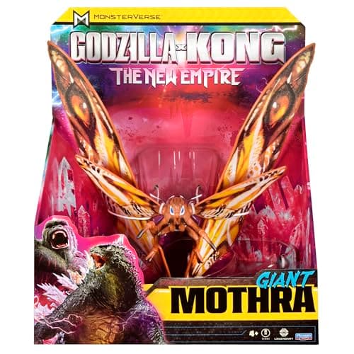 Image of Godzilla x Kong: The New Empire, 11-Inch Giant Mothra Action Figure Toy, Iconic Collectable Movie Character, Limited Edition Packaging Inspired by Hollow Earth Landscape, Suitable for Ages 4 Years+