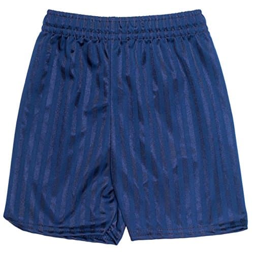 Image of ND Sports Unisex Gym Sports Games School Shadow Stripe PE Shorts 2-Piece Set for 13-14 Years, Royal Blue