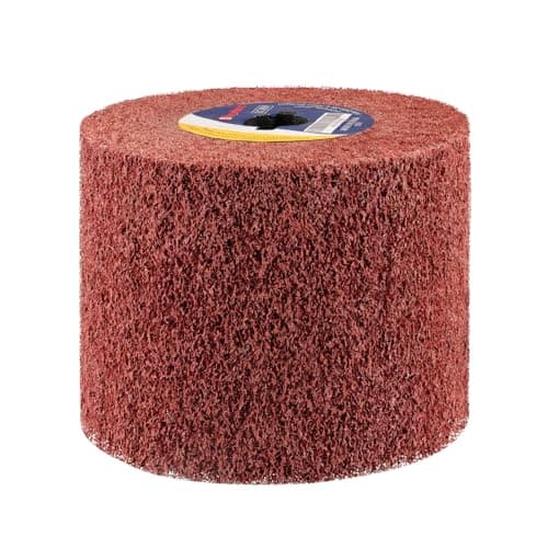 Image of Shineboc Polishing Drum, 120 Grit Nylon Brush Drum for Brushed Metal, Burnishing Polishing for sanding matting satin finishing Ø120x100x19 mm