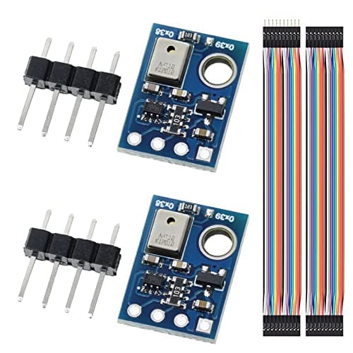 Image of Youmile 2 Pcs Temperature and Humidity Sensor Module AHT10 Measurement Module High Precision I2C Communication Replace SHT20 for Arduino with Dupont Cable